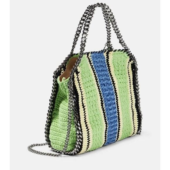 Stella McCartney Mini Falabella Colorblock Braided Shoulder Bag NWT - Picture 1 of 7